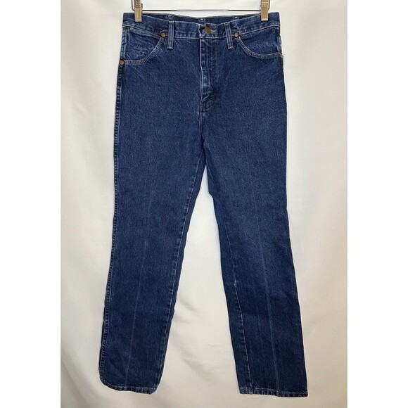 WRANGLERS Denim Straight Leg Blue Jeans Style 936DSD Men's SIZE 31x32‎ - Picture 1 of 8